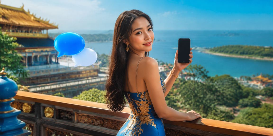 Người dùng tại bãi biển Huế thư giãn và theo dõi kết quả cá cược thể thao trực tuyến